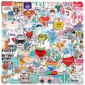 Arzt Krankenschwester wasserdichte Aufkleber medizinische Vinyl Sticker Set für Laptop - 100er Pack