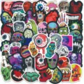 50 pz orrore halloween thriller graffiti adesivi impermeabili in vinile per skateboard casco - 50 Pezzi/Confezione