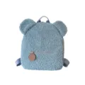 Mochila bonita de felpa con orejas de oso para niños, bolso suave con buenos detalles. - Zorro Azul