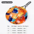 Chapeau de soleil pour animaux de compagnie peint en orange, bob réglable, mignon. - S / Dinosaure