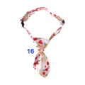 Valentine's Day pet necktie with cute heart cupid print, adjustable strap for cats and dogs. - Festive Lips Rose Necktie (Necktie 16) / One Size