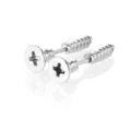 Roestvrij staal schroef oorknoppen detailweergave, cool punk stijl mode sieraden voor iedereen. - Staalkleur