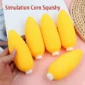 Simulation corn squeeze toy TPR soft decompression toy funny pinch toy yellow color model - Simulation Corn