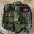 Borsa medica tattica mimetica digitale borsa di primo soccorso MOLLE marsupio esterno - Taglia unica / Mimetico Russo