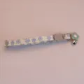 Süßes blaues Blumen Haustier Halsband mit Katzen Schnalle, Glocke und Blumen Anhänger für Katzen. - Blau