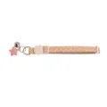 Cute star print pet collar with bell and cat safety buckle, detailed view for small pets. - Cinnamon
