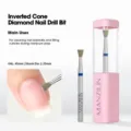 Punta per unghie in diamante cono inverso 45mm per pulizia cuticole manicure professionale. - Testina di Levigatura al Diamante 07