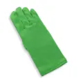 Guantes cortos de satén verde para mujer, accesorios de boda y fiesta de espectáculos. - Talla única / Verde Satén