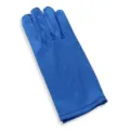 Guantes cortos de satén azul para mujer, elegante accesorio de boda y espectáculos. - Talla única / Azul Satén