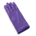 Purple satin short gloves for women wedding bridal stage performance evening dress accessories. - One Size / Purple Satin