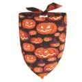 Bandana pour animal de compagnie avec motif de citrouille d'Halloween pour chats et chiens. - 62*45*45cm / Style 8