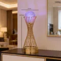 Ornamento di sfera di cristallo luminosa in ferro di lusso nordico, per salotto. - Stile Cilindro Grande