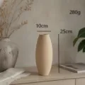 Vaso in legno minimalista grezzo vaso fiori secchi per decorazione soggiorno SKU - Vaso Ovale per Fiori Secchi Grezzo