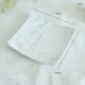 Vassoio portaoggetti quadrato con texture in marmo bianco organizer da scrivania 14.5cm - Bacino Quadrato Spa Bianco