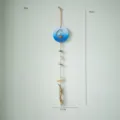 Mediterranean nautical wall hanging wind chime blue sailboat beach home decor variant. - Style 3