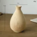 Minimalistische rohe Holzvase Heimdekoration rustikaler Trockenblumenbehalter Tischornament - Minenflasche Glatter Rohling
