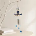 Campanella eolica barca a vela stile mediterraneo stella blu decorazione sospesa casa. - Modello salvagente