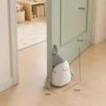 Cute shark door stopper plush toy, 21cm anti-collision baby room decor and door wedge. - Shark Door Stopper / Gray and White