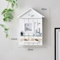 Portachiavi da parete in legno stile mediterraneo decorazione marina casa 30x22cm - Portachiavi Barca a Vela