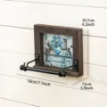 Porta carta igienica in ghisa e legno rustico supporto da parete per rotoli decorazione casa - Portarotolo Vaso