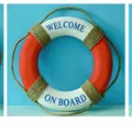 Mediterranean style decorative life ring 20cm red foam lifebuoy wall hanging decor - 20cm Red and White No Net