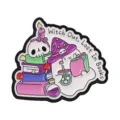 Halloween ghost enamel pin cute witch hat skull book badge brooch metal accessories gift - Magic Book Ghost Style (UVXZ611)