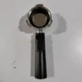 51mm espresso machine portafilter replacement handle filter basket durable coffee accessory - HO Silicone Powder Bowl Bottomless Black Handle