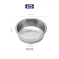 Stainless steel 51mm coffee filter basket single serving espresso portafilter part - Single Serving Powder Bowl