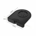 Black single slot coffee tamper mat small size espresso machine accessory durable pad - Small Coffee Mat