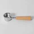 51mm Espresso Coffee Machine Portafilter Replacement with Wooden Handle and Steel Basket - 51mm Beech Wood
