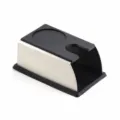 Stainless steel and silicone coffee tamper holder mat, durable espresso accessory for baristas. - Black Tamper Holder