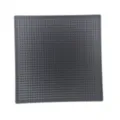 Tappetino da bar in PVC nero antiscivolo in gomma per il bancone cucina e bicchieri. - 30x30x1cm / Nero