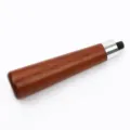 Mango de madera de repuesto para portafiltro de cafetera, de madera maciza parte. - Padauk Rojo Recto