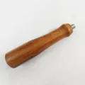 Mango de repuesto de madera para portafiltro de cafe madera maciza accesorio universal - Mango Texturizado Padauk Rojo