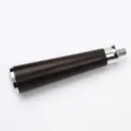 Mango de repuesto de madera para cafetera, elegante mango de madera maciza con rosca metálica. - Madera Negra Africana con Anillo y Hebilla