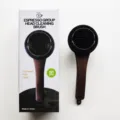 Espresso coffee machine group head cleaning brush with wood grain handle, 51mm cleaner. - 51mm