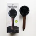 Professional coffee machine group head cleaning brush 58mm with wooden handle box - 58mm