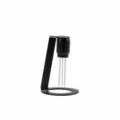 Coffee needle distributor WDT tool with stand, stainless steel espresso stirrer for home cafe. - Black