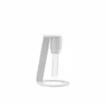Espresso coffee WDT tool needle distributor with stand for coffee powder stirring and distribution. - White