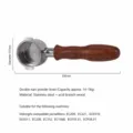 Ersatz 51mm Doppelohr Kaffeebodenträger mit Holzgriff und Edelstahl Sieb für Espressomaschine. - Legierung Version / 51mm Doppelohr La Marzocco Stil Griff