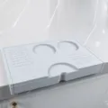 Silicone corner coffee tamper mat non-slip espresso tamping station tool for baristas. - Gray