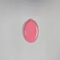 Pink oval silicone coin purse, PVC dip-molded small purse for change and keys. - Pink