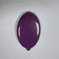 Portamonete ovale viola in PVC immerso, piccolo borsellino morbido in silicone utile. - 8*5*1.5 / Viola