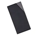 Black PU leather cash envelope wallet credit card holder money pocket for daily office use. - Black