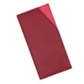 PU leather cash envelope wallet card holder, slim cash bill and receipt pocket bag. - Red