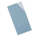 Light blue PU leather card holder detail, slim cash envelope pocket with neat white stitching. - Light Blue