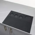 Black silicone bar mat drainage pad coffee tool organizer anti-slip mat for counter 40x30cm - 40x30x0.8cm / Black