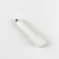 Replacement white ABS handle for coffee machine with threaded screw connector, main item shot. - m10 / White