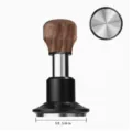 Stainless steel coffee tamper with walnut wood handle 58.5mm constant force espresso tool - Walnut Handle Threaded Base / 58.35mm / Walnut Color