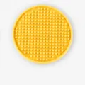 Ronde PVC Antislip Kopje Mat 100mm Geel Bar Mat Dikke Siliconen Drinken Onderzetter - 10x10cm / Geel